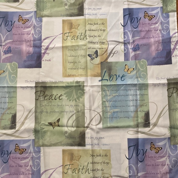 🌹Saturday Knight Inspired Faith, Joy, Love, Piece, message shower curtain - Picture 4 of 16